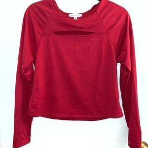 Brand new burgundy spring/fall date night top!